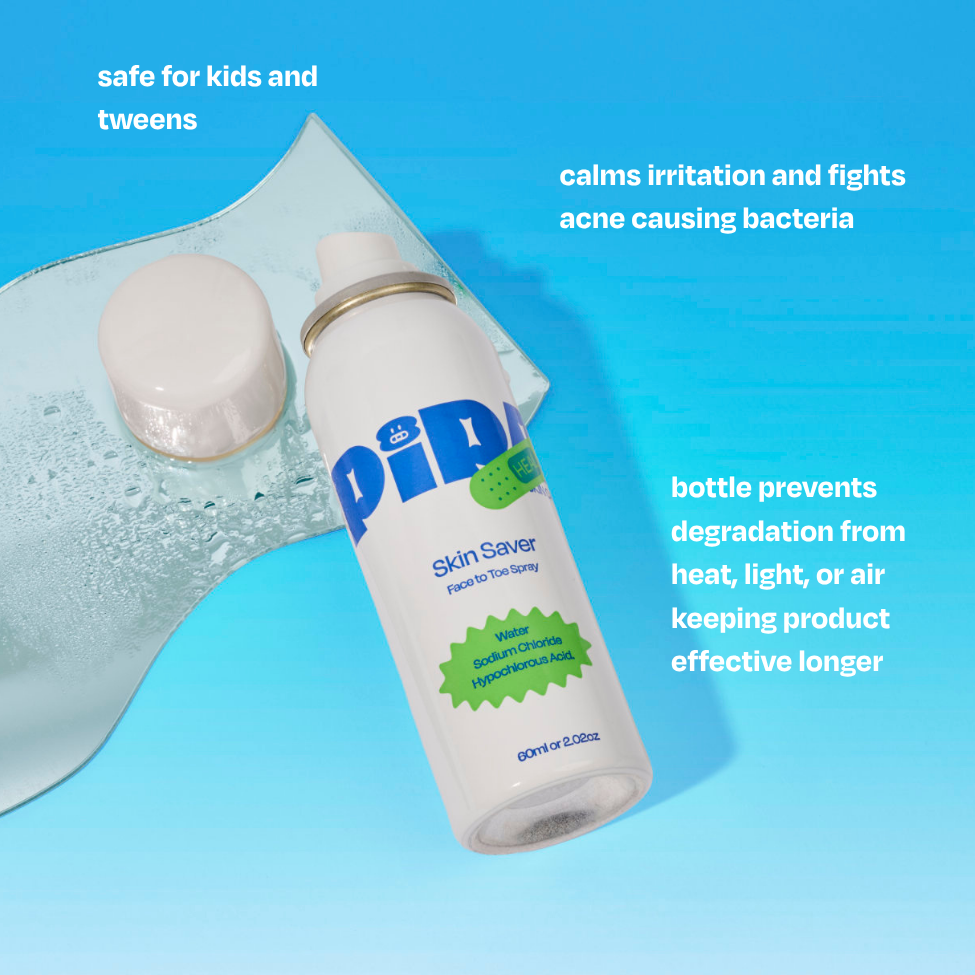 Must-Have Kids Skincare Set - Cleanser, Sunscreen, HOCL Mist