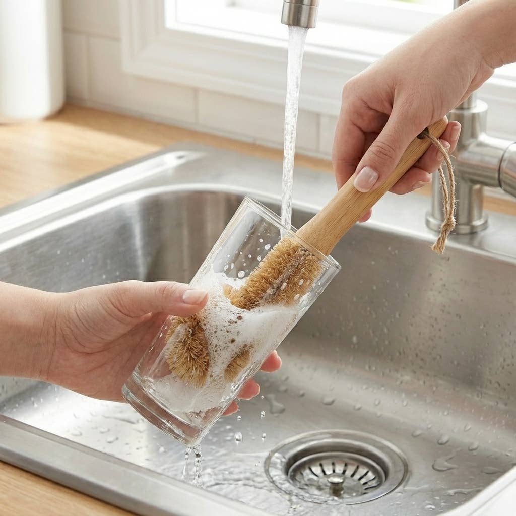 Bamboo Bottle Cleaning Brush | Scrubber Bestseller
