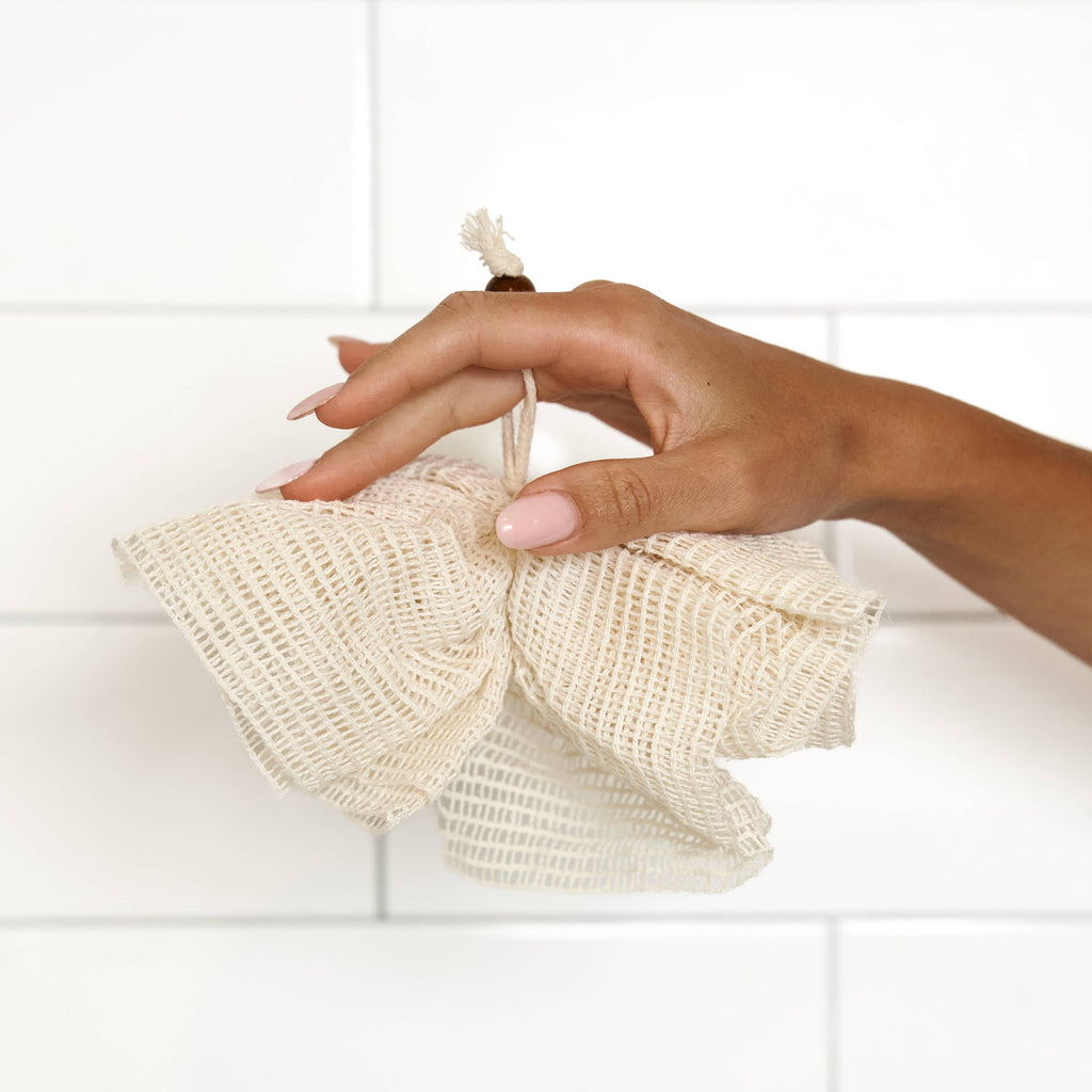 Shower Pouf | Ramie Exfoliating Sponge | Wellness Bestseller