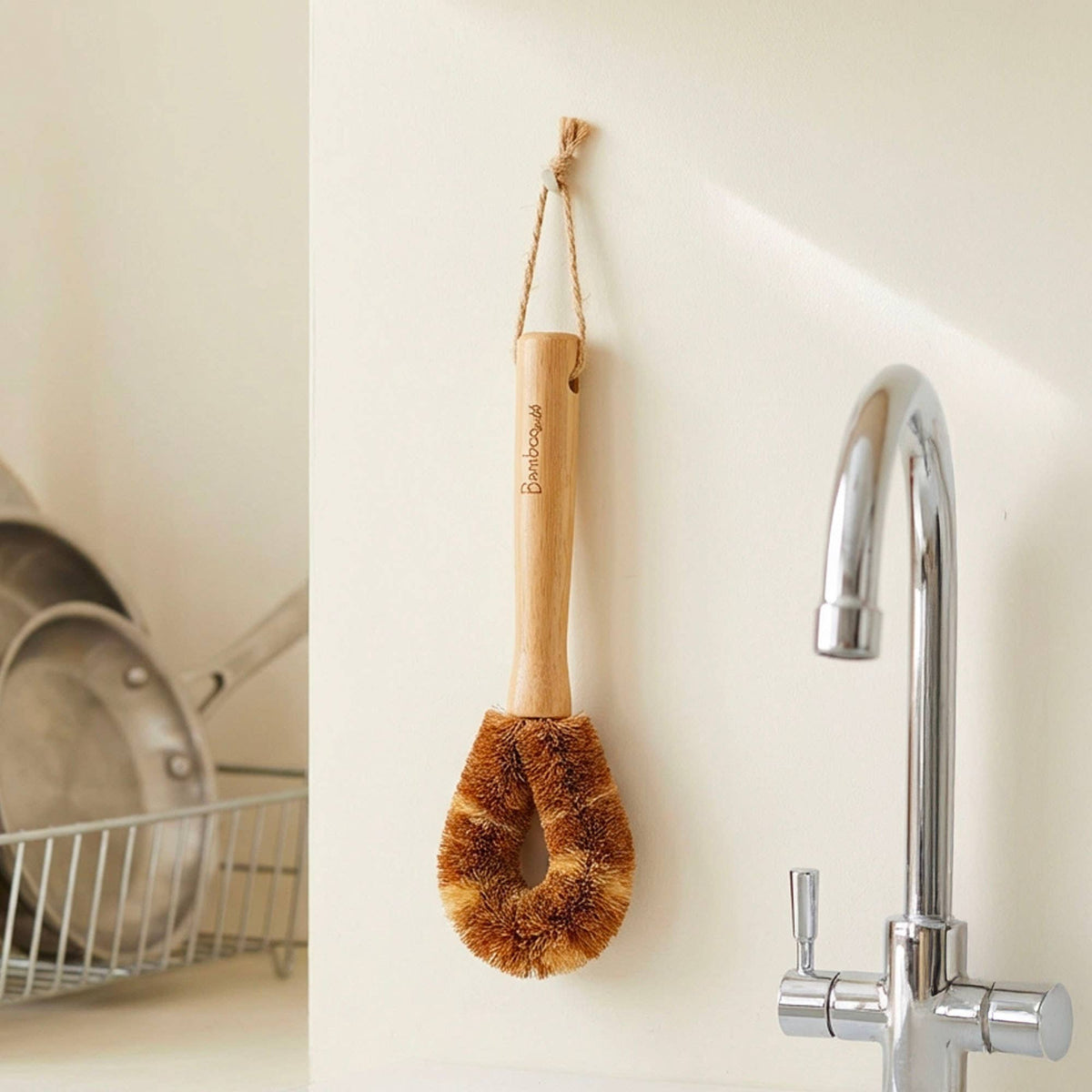 Bamboo Bottle Cleaning Brush | Scrubber Bestseller