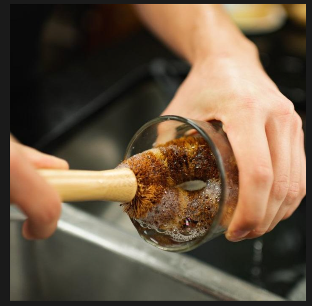 Bamboo Glassware Scrub Brush | Kitchen Cleaning Bestseller