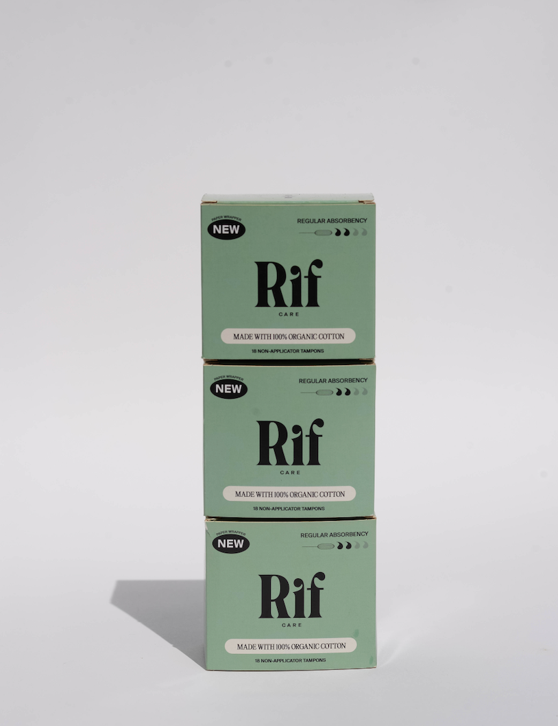 Regular Absorbency Organic Non Applicator Tampons  (18 ct)