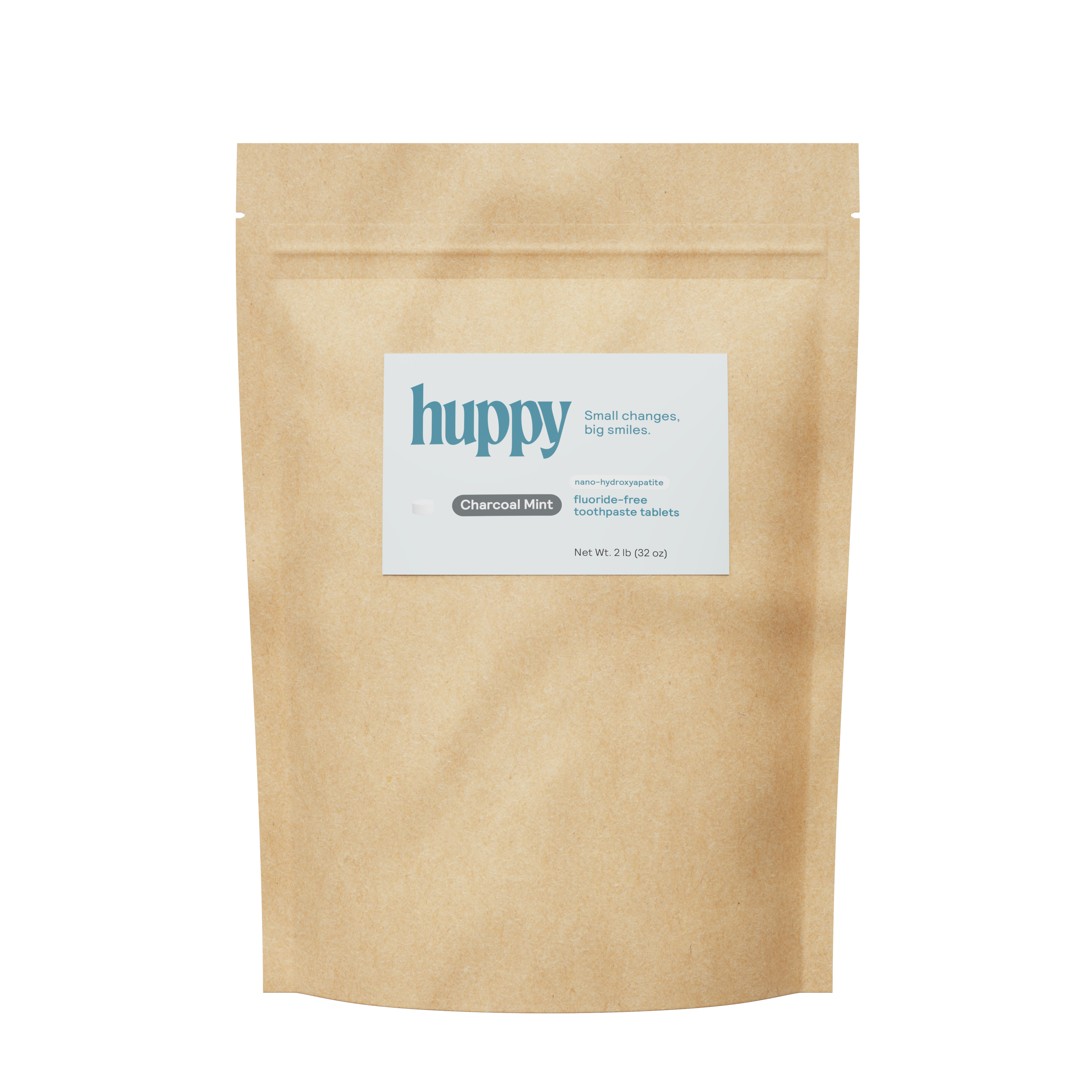 Fluoride-Free Toothpaste Tablets - Charcoal Mint