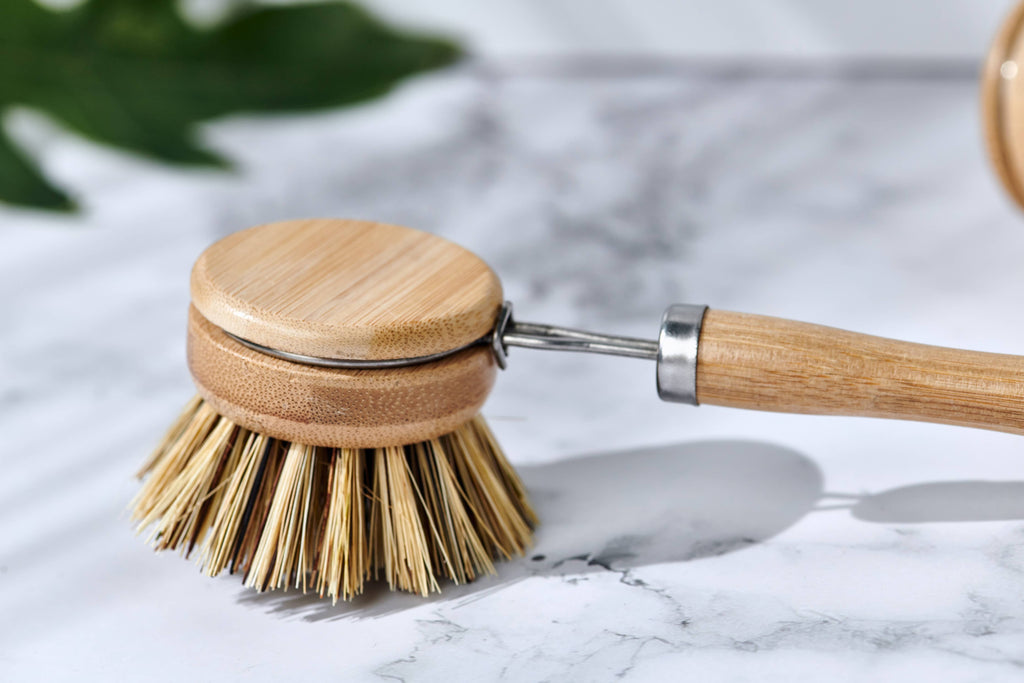 Long Handle Wood & Metal Dish Brush (Plastic Free)