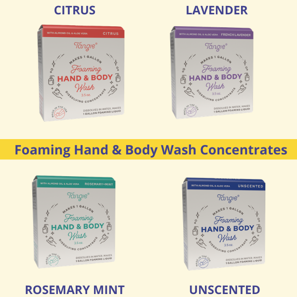 Foaming Hand & Body Soap Bar – 1 Gallon Refill, 4 Scents