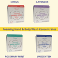 Foaming Hand & Body Soap Bar – 1 Gallon Refill, 4 Scents