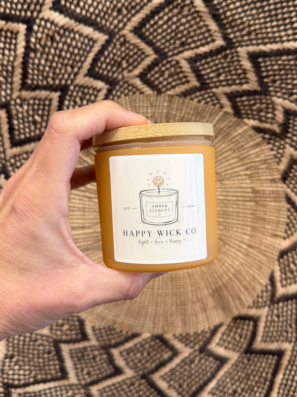 Beeswax Candles by Happy Wick Co
