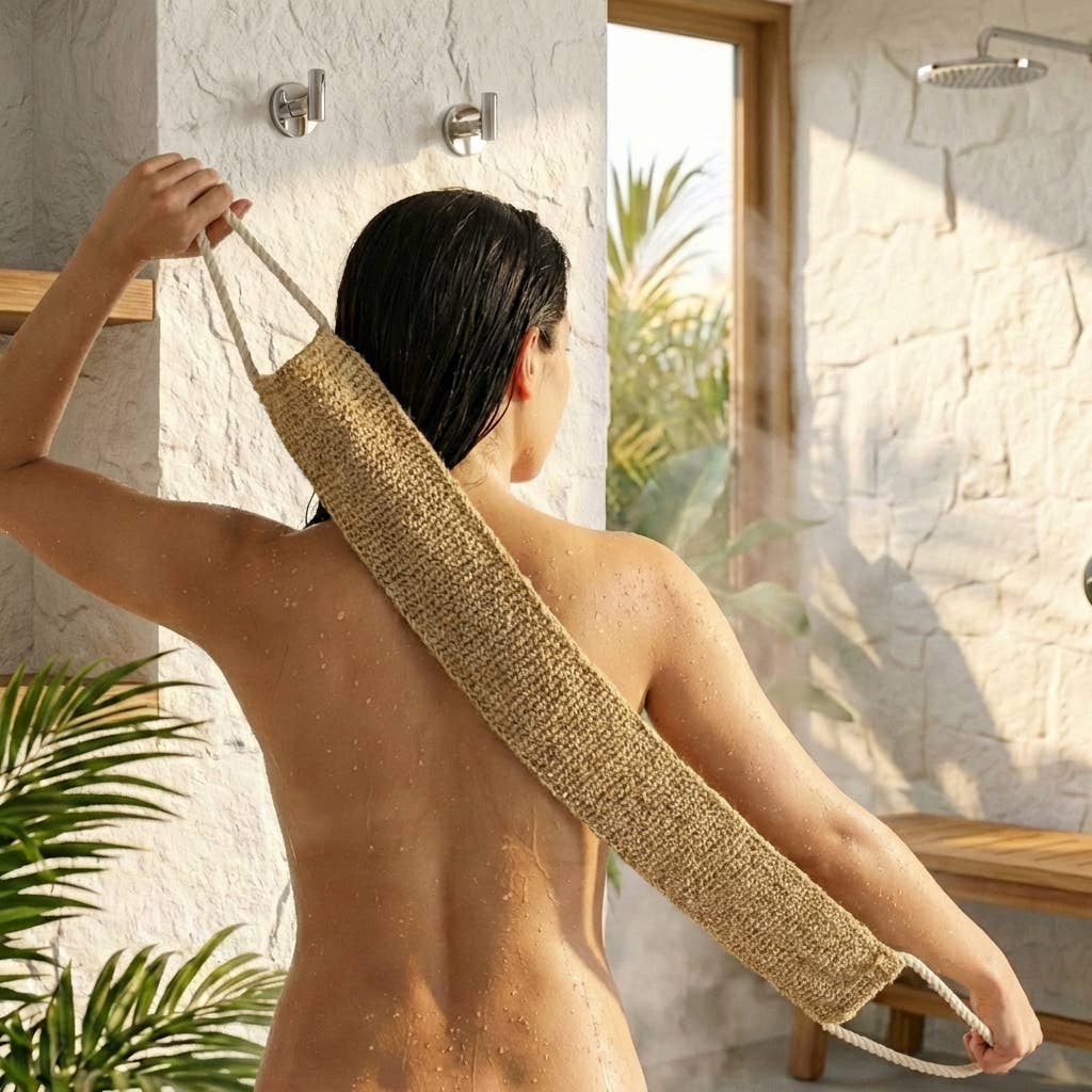 Sisal Linen Back Exfoliating Strap | Wellness Bestseller