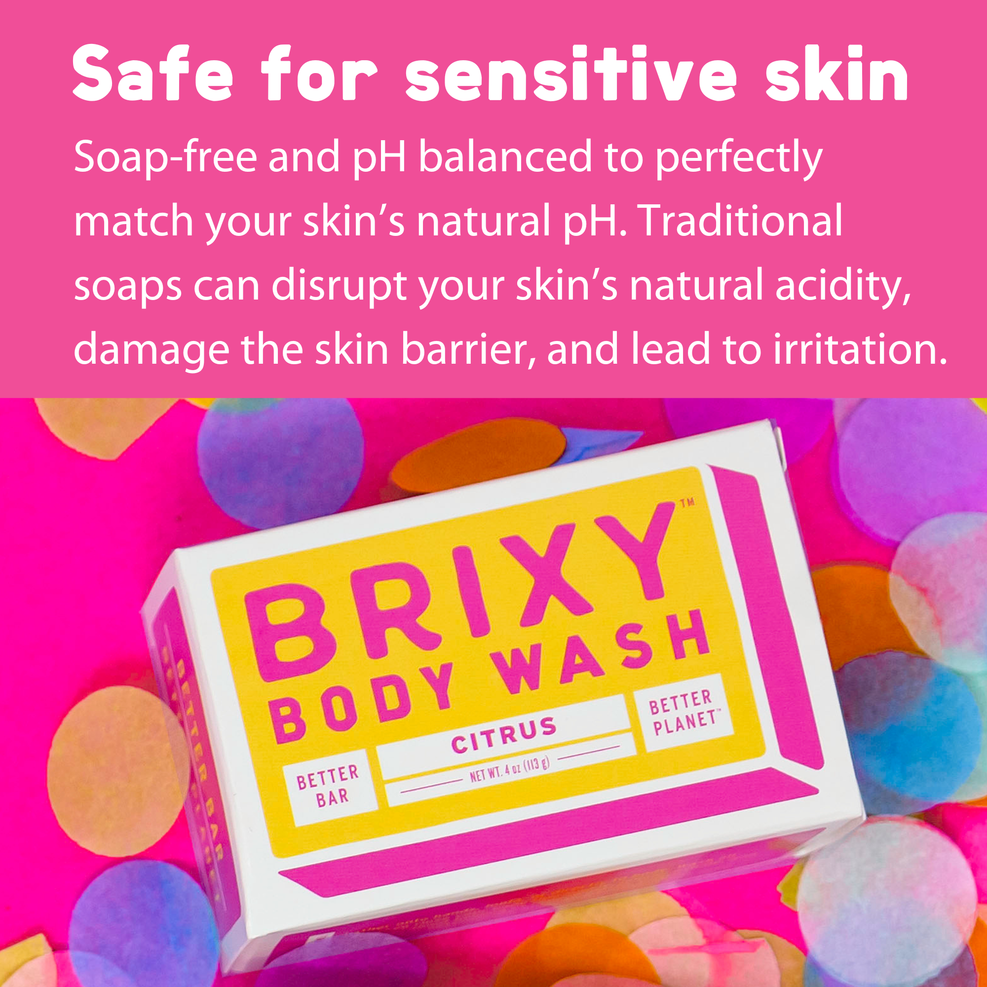 Moisturizing Body Wash Bar For Skin Barrier Support