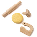 Eco-Dough Wooden Tools - 12 Assorted, All-Natural, Kid-Safe