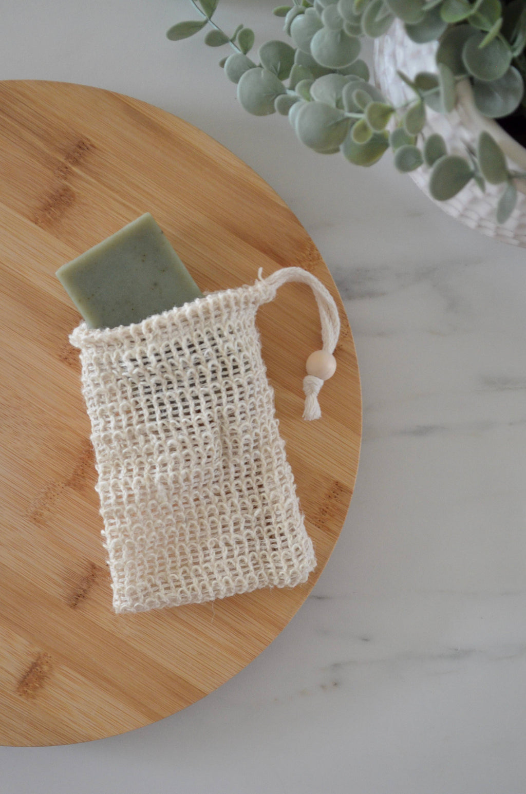 Sisal Soap Saver and Exfoliating Pouch
