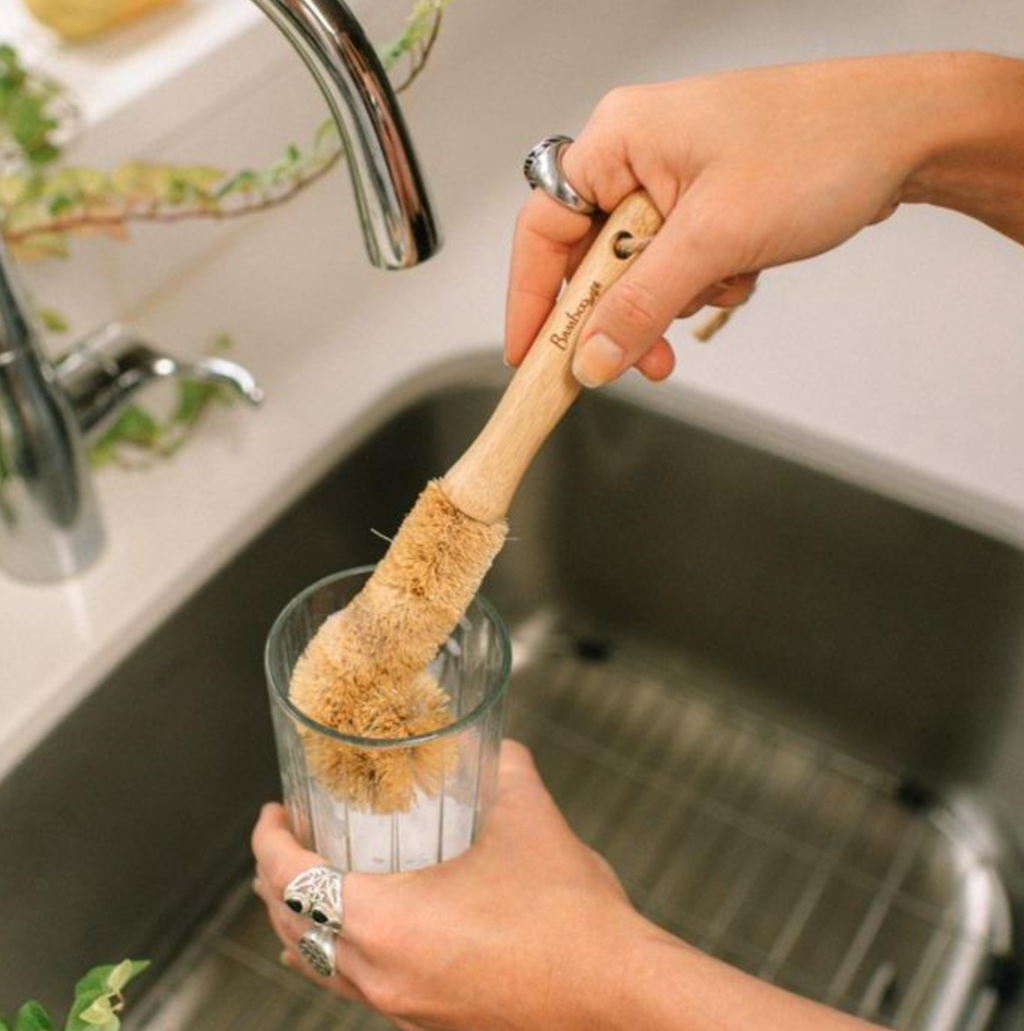 Bamboo Glassware Scrub Brush | Kitchen Cleaning Bestseller