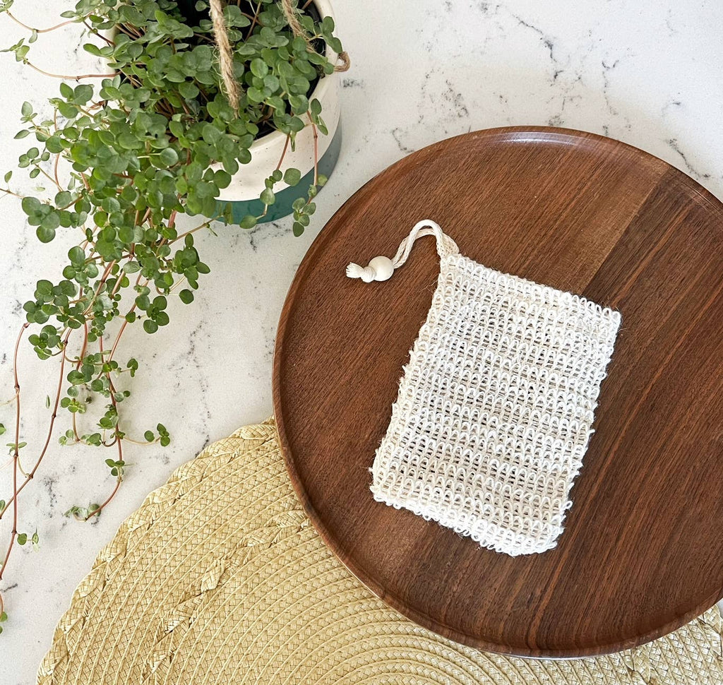 Sisal Soap Saver and Exfoliating Pouch