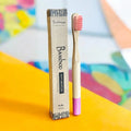 Kids Bamboo Toothbrush Pink